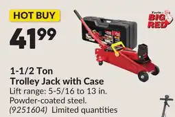 Princess Auto 1-1/2 Ton Trolley Jack with Case offer