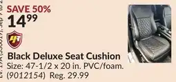 Princess Auto Black Deluxe Seat Cushion offer