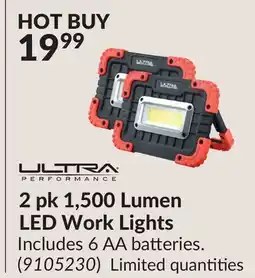 Princess Auto 2 pk 1,500 Lumen LED Work Lights offer