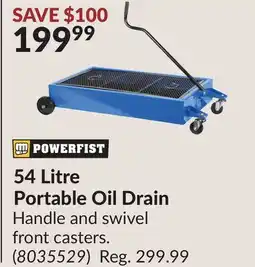 Princess Auto 54 Litre Portable Oil Drain offer
