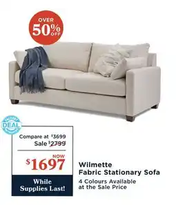 La Z Boy Wilmette Fabric Stationary Sofa offer