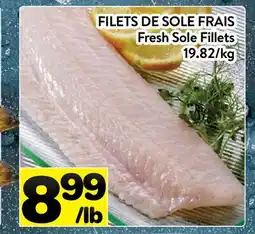 Supermarché PA FILETS DE SOLE FRAIS | Fresh Sole Fillets offer