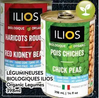 Supermarché PA LÉGUMINEUSES BIOLOGIQUES ILIOS | Organic Legumes offer