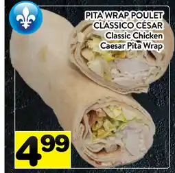 Supermarché PA PITA WRAP POULET CLASSICO CÉSAR | Classic Chicken Caesar Pita Wrap offer