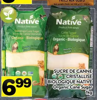 Supermarché PA SUCRE DE CANNE CRISTALLISÉ BIOLOGIQUE NATIVE | Organic Cane Sugar offer