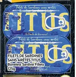 Supermarché PA FILETS DE SARDINES SANS ARÊTES TITUS | Boneless Sardine Fillets offer