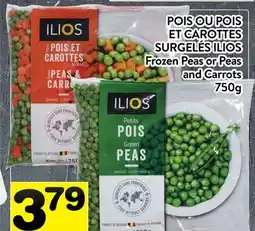 Supermarché PA POIS OU POIS ET CAROTTES SURGELÉS ILIOS | ILIOS Frozen Peas or Peas and Carrots offer