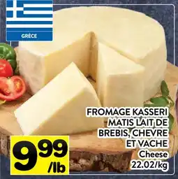 Supermarché PA FROMAGE KASSERI MATIS LAIT DE BREBIS, CHEVRE ET VACHE | Cheese offer