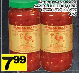 Supermarché PA PÂTE DE PIMENT ROUGE SAMBAL OELEK HUY FONG offer