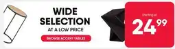 Meubles RD BROWSE ACCENT TABLES offer