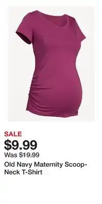 Old Navy Old Navy Maternity Scoop-Neck T-Shirt offer