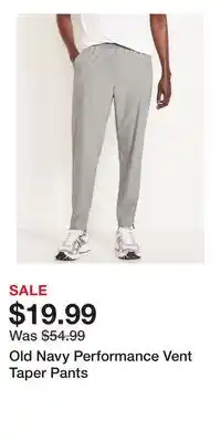 Old Navy Old Navy Performance Vent Taper Pants offer