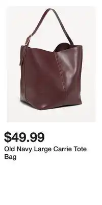 Old Navy Old Navy Large Carrie Tote Bag offer