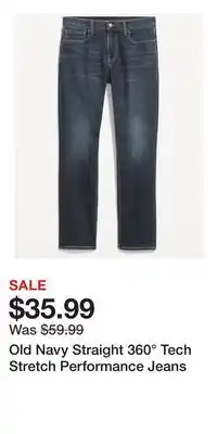 Old Navy Old Navy Straight 360° Tech Stretch Performance Jeans offer