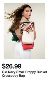 Old Navy Old Navy Small Preppy Bucket Crossbody Bag offer