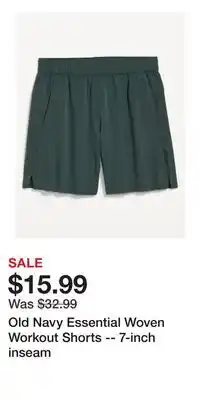 Old Navy Old Navy Essential Woven Workout Shorts -- 7-inch inseam offer