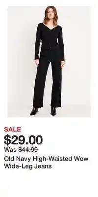 Old Navy Old Navy High-Waisted Wow Wide-Leg Jeans offer