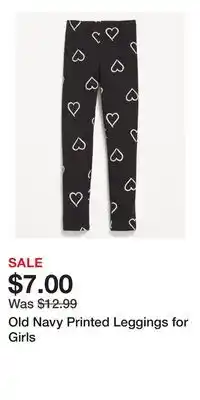 Old Navy Old Navy Printed Leggings for Girls offer