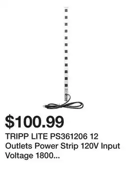 Newegg TRIPP LITE PS361206 12 Outlets Power Strip 120V Input Voltage 1800 W Maximum Power 6 ft. Cord Length offer