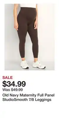 Old Navy Old Navy Maternity Full Panel StudioSmooth 7/8 Leggings offer