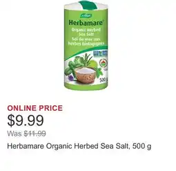 Costco Herbamare Organic Herbed Sea Salt, 500 g offer