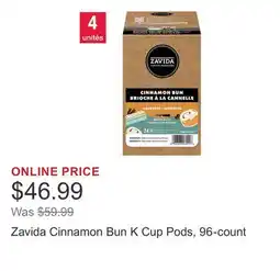 Costco Zavida Cinnamon Bun K Cup Pods, 96-count offer