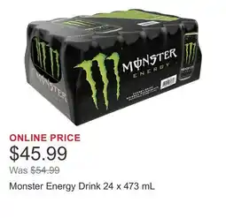 Costco Monster Energy Drink 24 x 473 mL offer