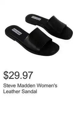 Costco Steve Madden Women's Leather Sandal offer