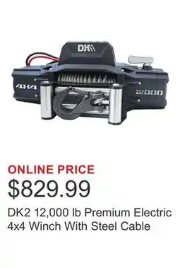 Costco DK2 12,000 lb Premium Electric 4x4 Winch With Steel Cable offer