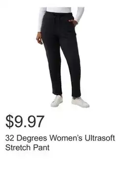 Costco 32 Degrees Women's Ultrasoft Stretch Pant offer