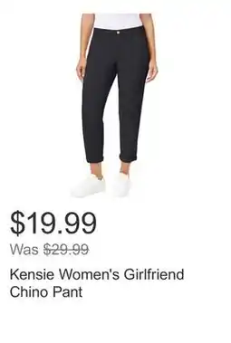 Costco Kensie Women's Girlfriend Chino Pant offer