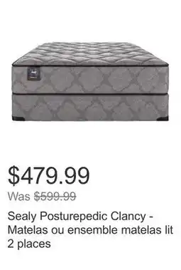 Costco Sealy Posturepedic Clancy - Matelas ou ensemble matelas lit 2 places offer