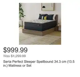 Costco Serta Perfect Sleeper Spellbound 34.3 cm (13.5 in.) Mattress or Set offer