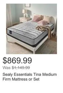 Costco Sealy Essentials Tina Medium Firm Mattress or Set offer