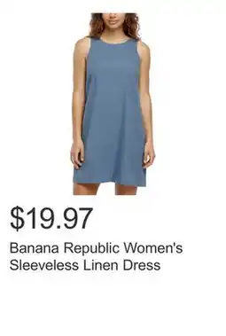Costco Banana Republic Women's Sleeveless Linen Dress offer