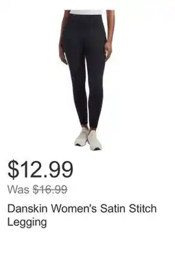 Costco Danskin Women's Satin Stitch Legging offer