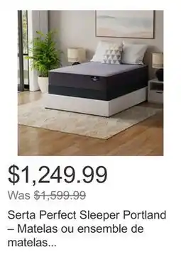 Costco Serta Perfect Sleeper Portland – Matelas ou ensemble de matelas hybride de 30,5 cm (12 po) offer