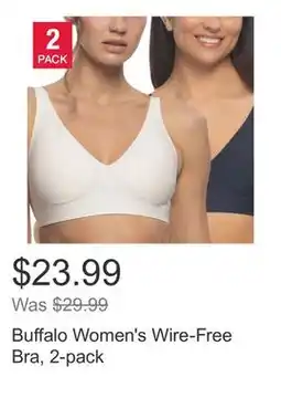 Costco Buffalo Women's Wire-Free Bra, 2-pack offer