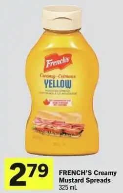 IGA French's creamy mustard spreads offer