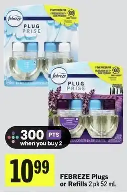 IGA Febreze plugs or refills offer