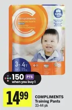 IGA Compliments training pants offer