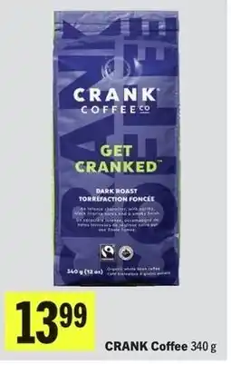 IGA Crank coffee offer