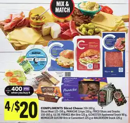 IGA Compliments sliced cheese offer