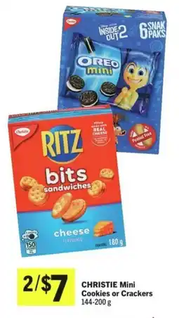 IGA Christie mini cookies or crackers offer