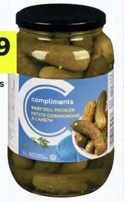 IGA Compliments pickles offer