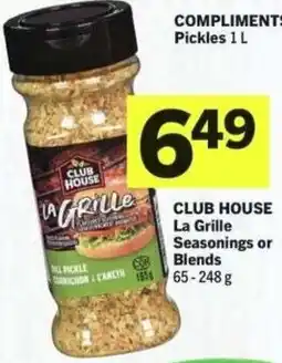 IGA Club house la grille seasonings or blends offer
