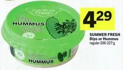 IGA Summer fresh dips or hummus regular offer