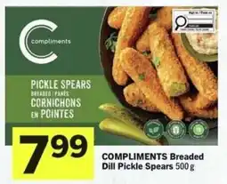 IGA Compliments breaded dill pickle spears offer