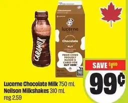 FreshCo Lucerne Chocolate Milk and Neilson Milkshakes offer