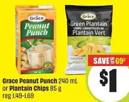FreshCo Grace Peanut Punch or Plantain Chips offer